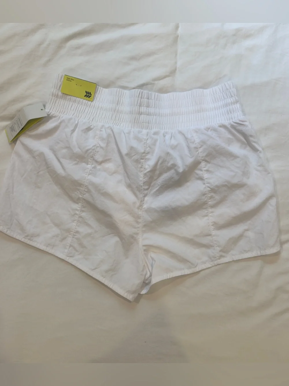 NWT All In Motion White High Rise Running Shorts Size Medium